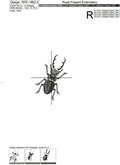 Stag Beetles machine embroidery designs - 2 sizes