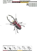 Stag Beetles machine embroidery designs - 2 sizes