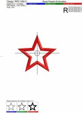 Star Applique Machine Embroidery Design Free - 3 sizes