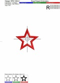 Star Applique Machine Embroidery Design Free - 3 sizes