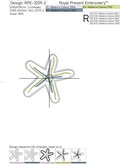Starfish Applique Machine Embroidery Designs - 3 sizes