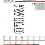 Stay WILD Applique - 7 sizes