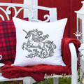 Stylized Unicorn Machine Embroidery Design - 5 sizes