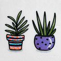 Succulents in a Pot Machine Embroidery Designs - 4 sizes