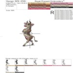 Three dancing cows - 4 sizes