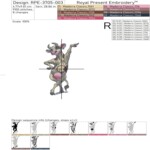 Three dancing cows - 4 sizes