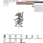 Three dancing cows - 4 sizes