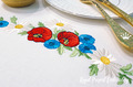 Summer bouquet border Machine Embroidery Design - 5 sizes