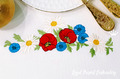 Summer bouquet border Machine Embroidery Design - 5 sizes