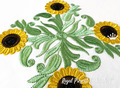 Sunflower Ornament Machine Embroidery Design