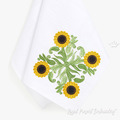 Sunflower Ornament Machine Embroidery Design