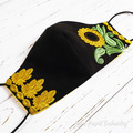 Sunflower Protective Face Mask Free Machine Embroidery Design