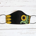 Sunflower Protective Face Mask Free Machine Embroidery Design