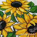 Sunflowers Cross-stitch Machine Embroidery Design