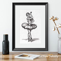 Durer's style Graceful Ballerina - 7 sizes
