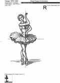 Durer's style Graceful Ballerina - 7 sizes