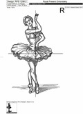 Durer's style Graceful Ballerina - 7 sizes