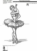 Durer's style Graceful Ballerina - 7 sizes