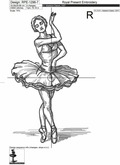 Durer's style Graceful Ballerina - 7 sizes