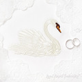 Swan Machine Embroidery Design - 2 sizes