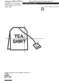 TEA SHIRT lettering - 3 sizes