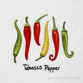Tabasco peppers machine embroidery design - 2 sizes