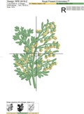 Tarragon Machine Embroidery Design - 2 sizes