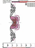 Tattoo Butterfly Machine Embroidery Design - 4 sizes