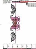 Tattoo Butterfly Machine Embroidery Design - 4 sizes