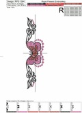 Tattoo Butterfly Machine Embroidery Design - 4 sizes