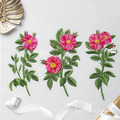 Tea Roses Machine Embroidery Designs - 3 sizes