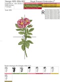 Tea Roses Machine Embroidery Designs - 3 sizes