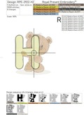 Teddy Bear Alphabet - 4 sizes