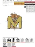 Teddy Bear Alphabet - 4 sizes