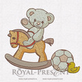 Teddy-bear Machine Embroidery Design - 2 sizes