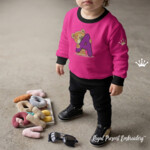 Teddy bear letter A - 4 sizes