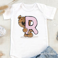 Teddy bear letter R Machine Embroidery Design - 4 sizes