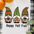 Thanksgiving Gnomes Machine Embroidery Designs - 3 sizes