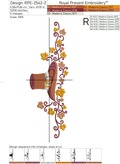 Thanksgiving Hat machine embroidery design - 5 sizes