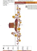 Thanksgiving Hat machine embroidery design - 5 sizes