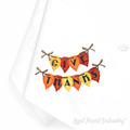 Thanksgiving Lettering with autumn leaves - 2 sizes