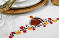 Thanksgiving Turkey border machine embroidery design - 4 sizes