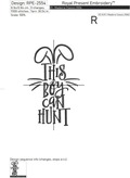 This boy can hunt Inscription Machine embroidery design - 7 sizes
