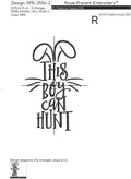 This boy can hunt Inscription Machine embroidery design - 7 sizes