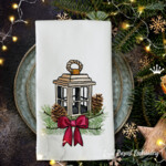 Christmas lantern with bow - 3 sizes