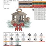 Christmas lantern with bow - 3 sizes