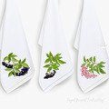 Three Elderberry Branches Machine Embroidery Designs