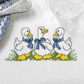 Three Geese Cross Stitch Machine Embroidery Design
