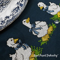Three Geese Cross Stitch Machine Embroidery Designs Set