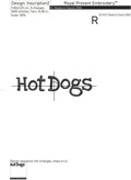 Three Hot Dogs Machine Embroidery Designs - 3 Sizes